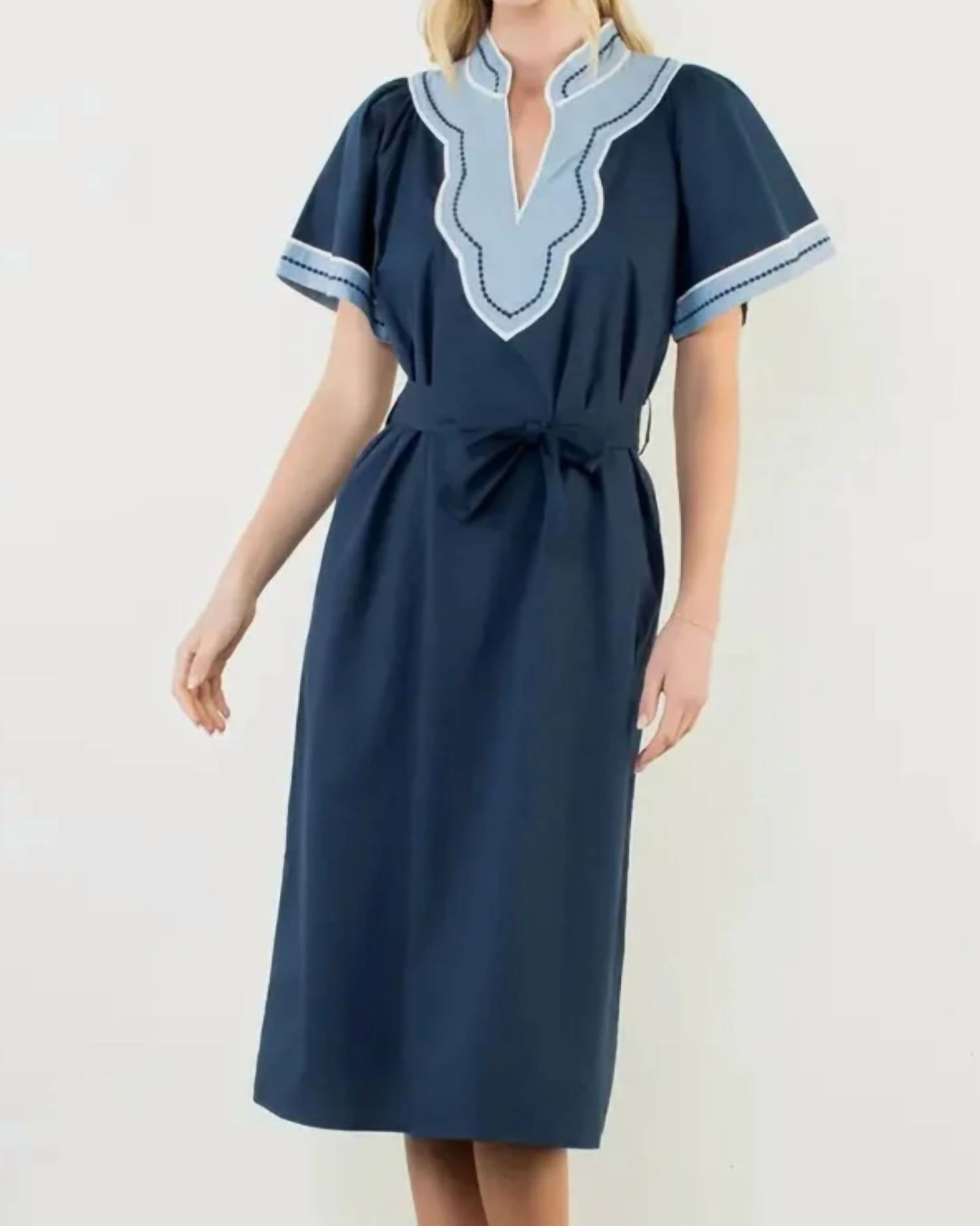 Thml - Marin Belted Midi Dress
