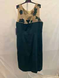 Js Collections - Adelaide Illusion-yoke Sheath Dress