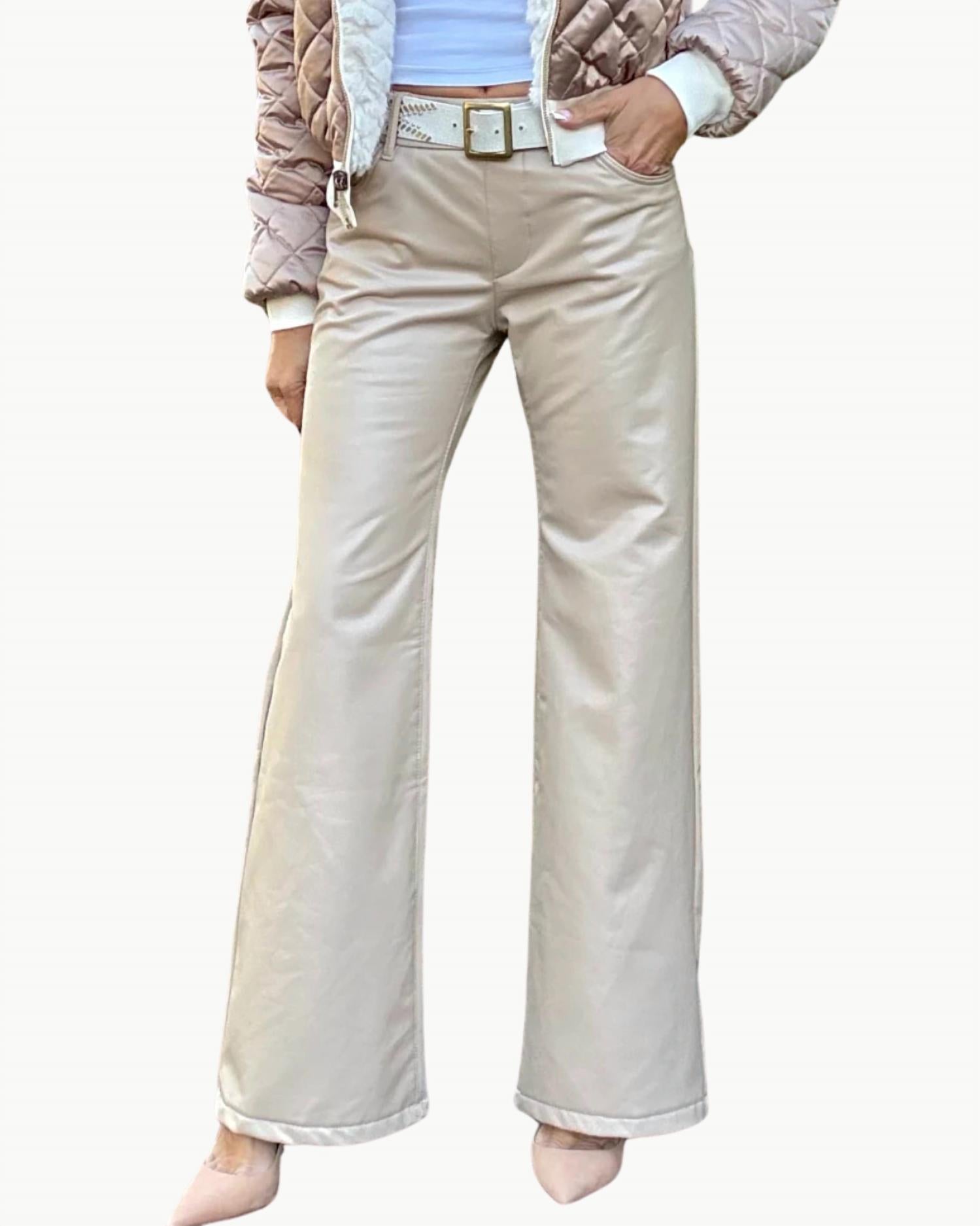 Bevy Flog - Amanda Vegan Leather Pants