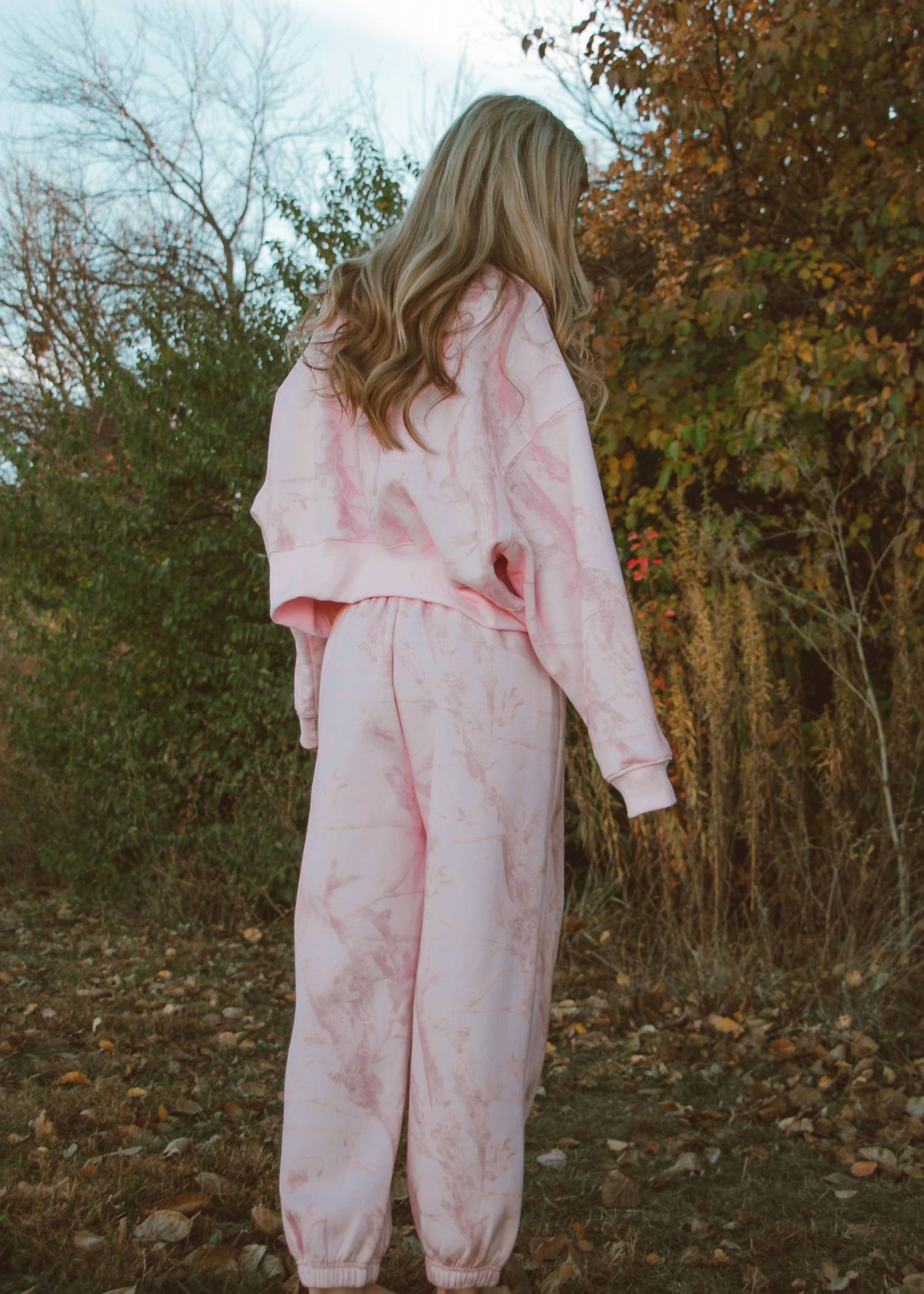 TCEC Bubblegum Camo Pull-on Sweatpants in pink - women's pants - alternate view
