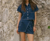 Vitamin A - Ashley Cropped Shirt