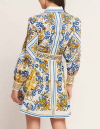 Flying Tomato - Printed Woven Mini Dress