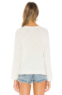 Monrow - Vintage Raglan Faded Stars Tee Top