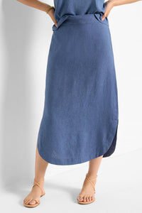 Nic + Zoe - Rumba Linen Dip Skirt