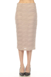 Joseph Ribkoff - Textured Knee Length Pencil Skirt