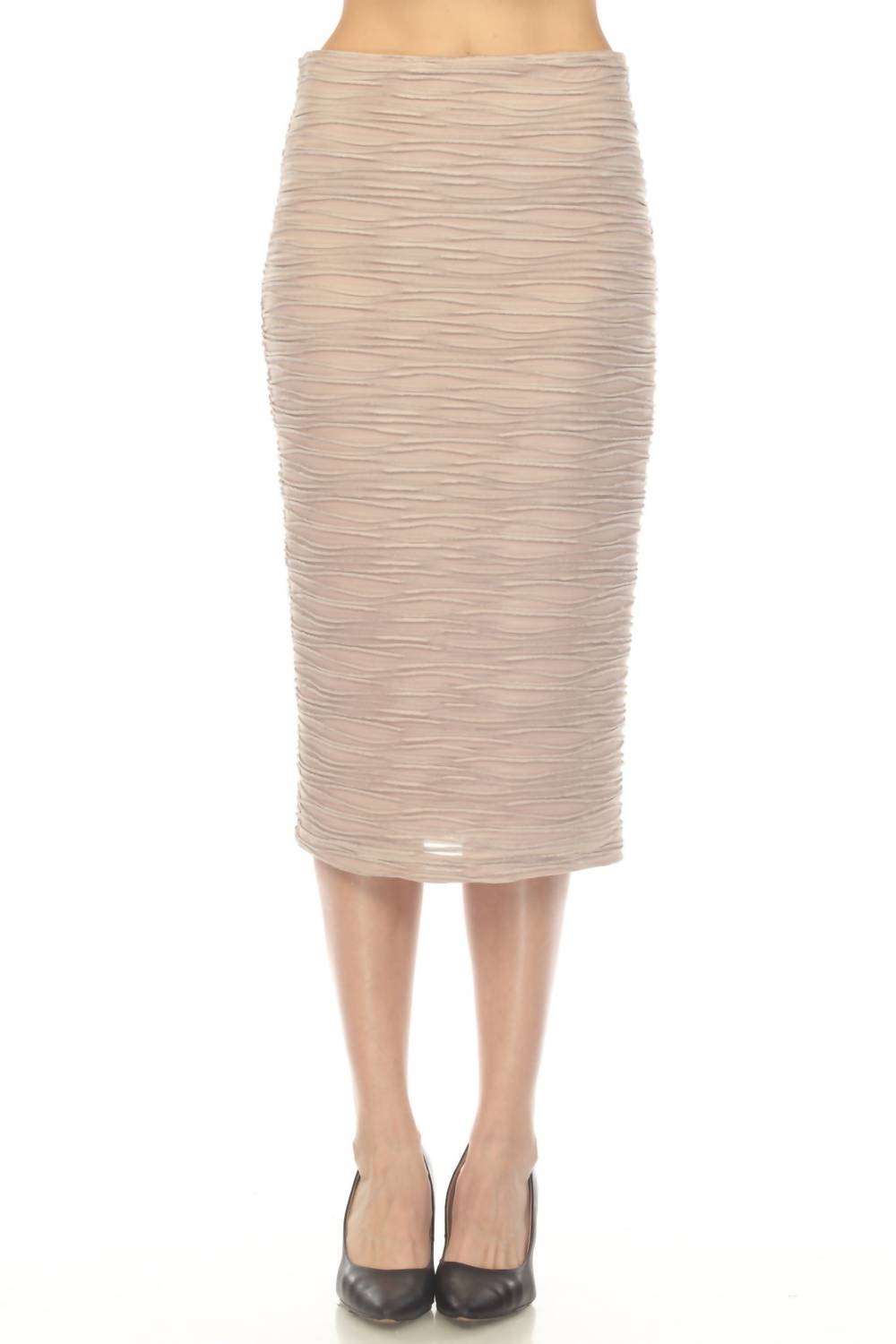 Joseph Ribkoff - Textured Knee Length Pencil Skirt