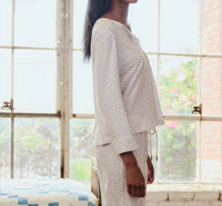 The Great. - Crop Sleep Henley Top