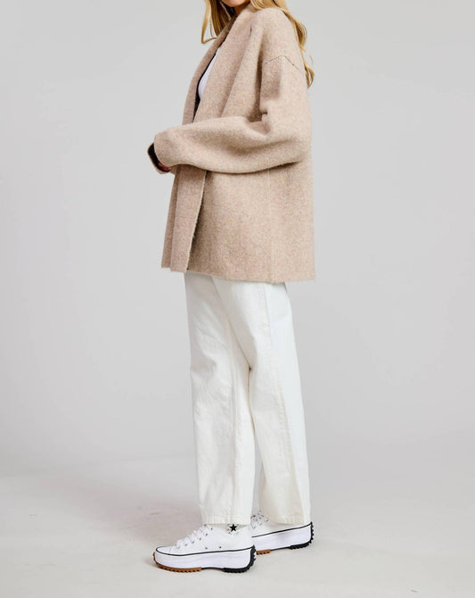 Flat White - Puppy Jacquard Sweater Cardigan