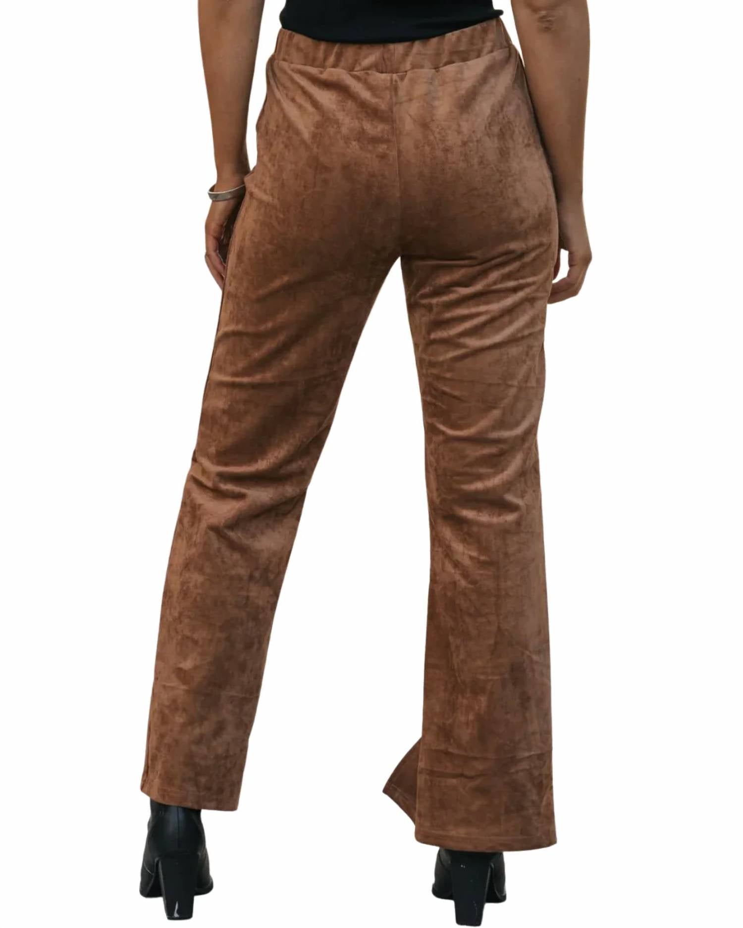 Wishlist - Front Slit Suede Pants