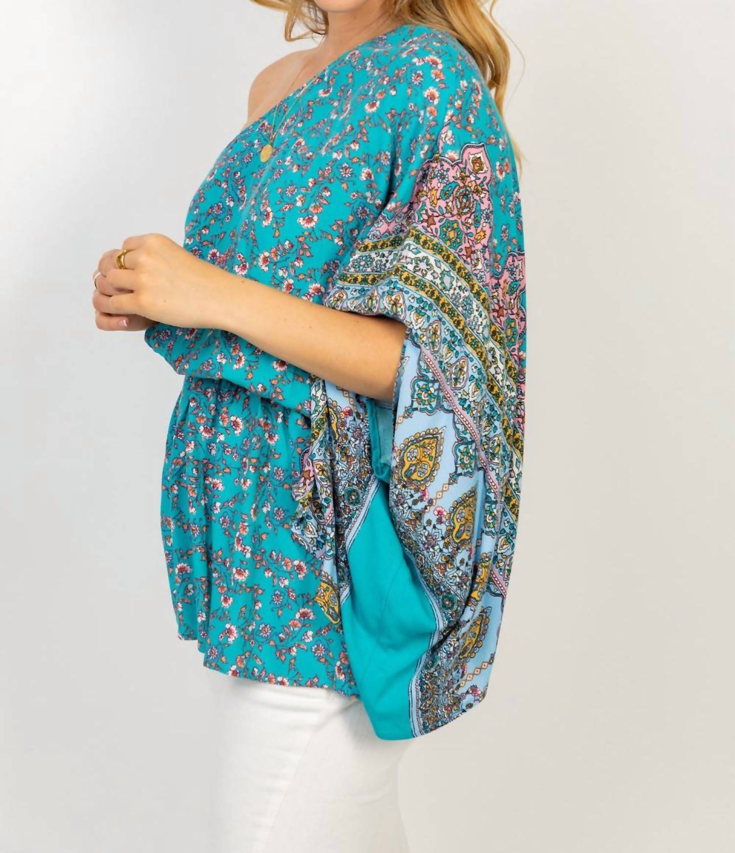 White Birch - Off Shoulder Floral Print Top