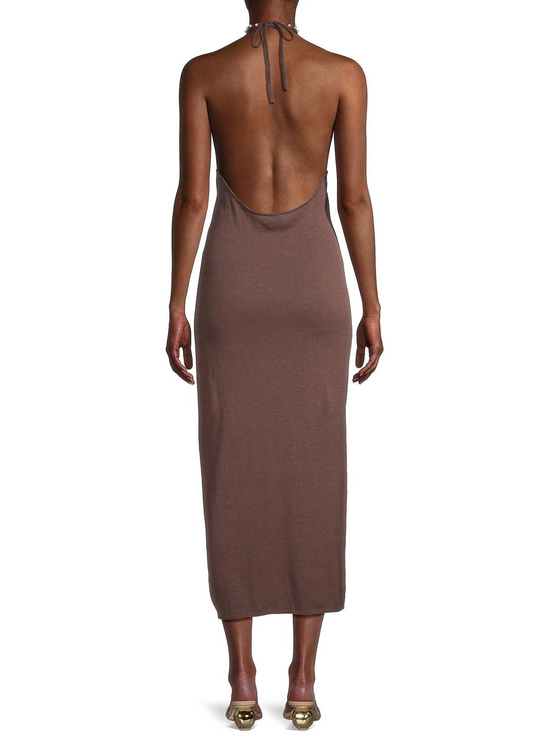 Emilia George - Emmi Halter Midi Maternity Dress
