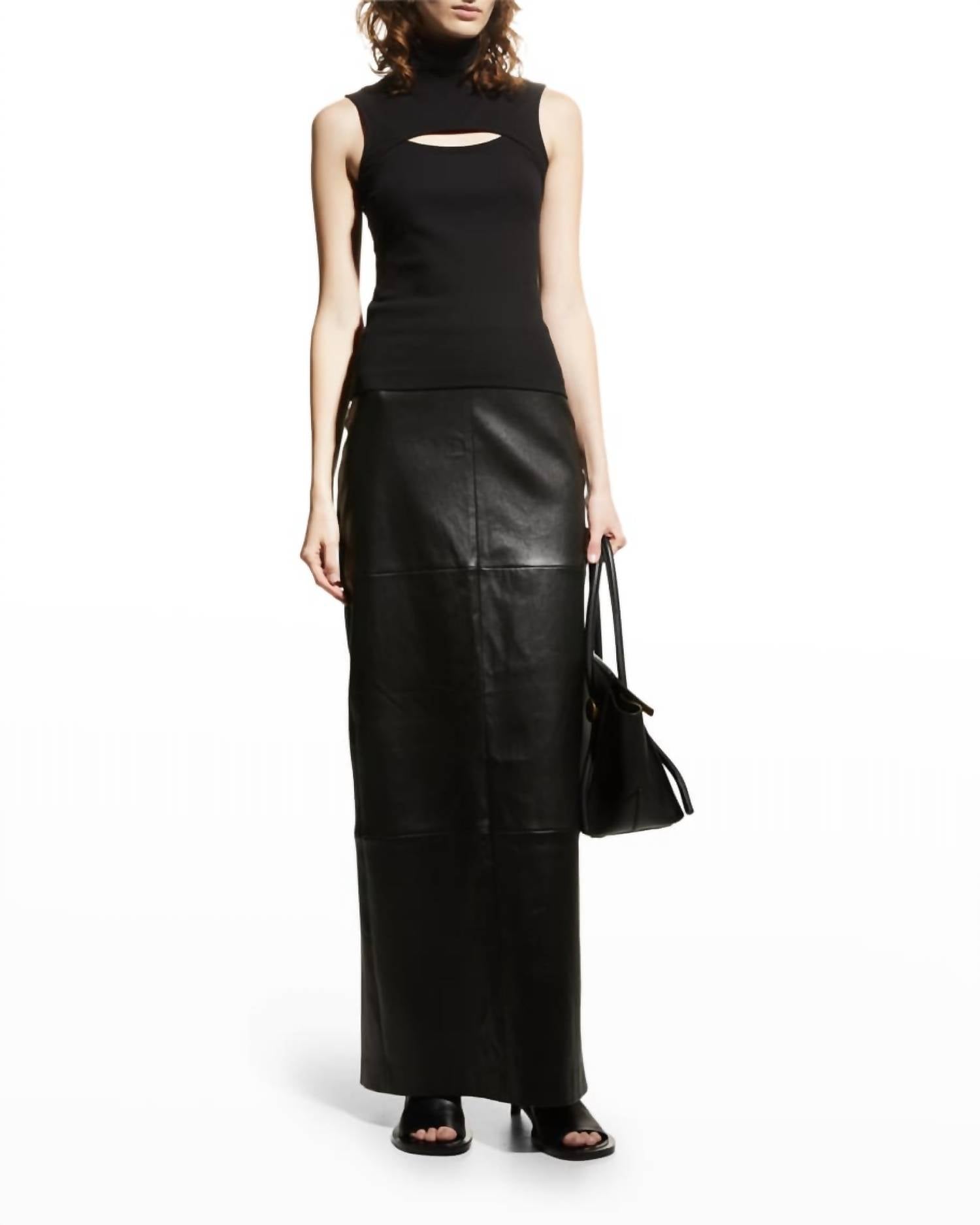 Rosetta Getty - Sleevless Cutout Turtleneck Top