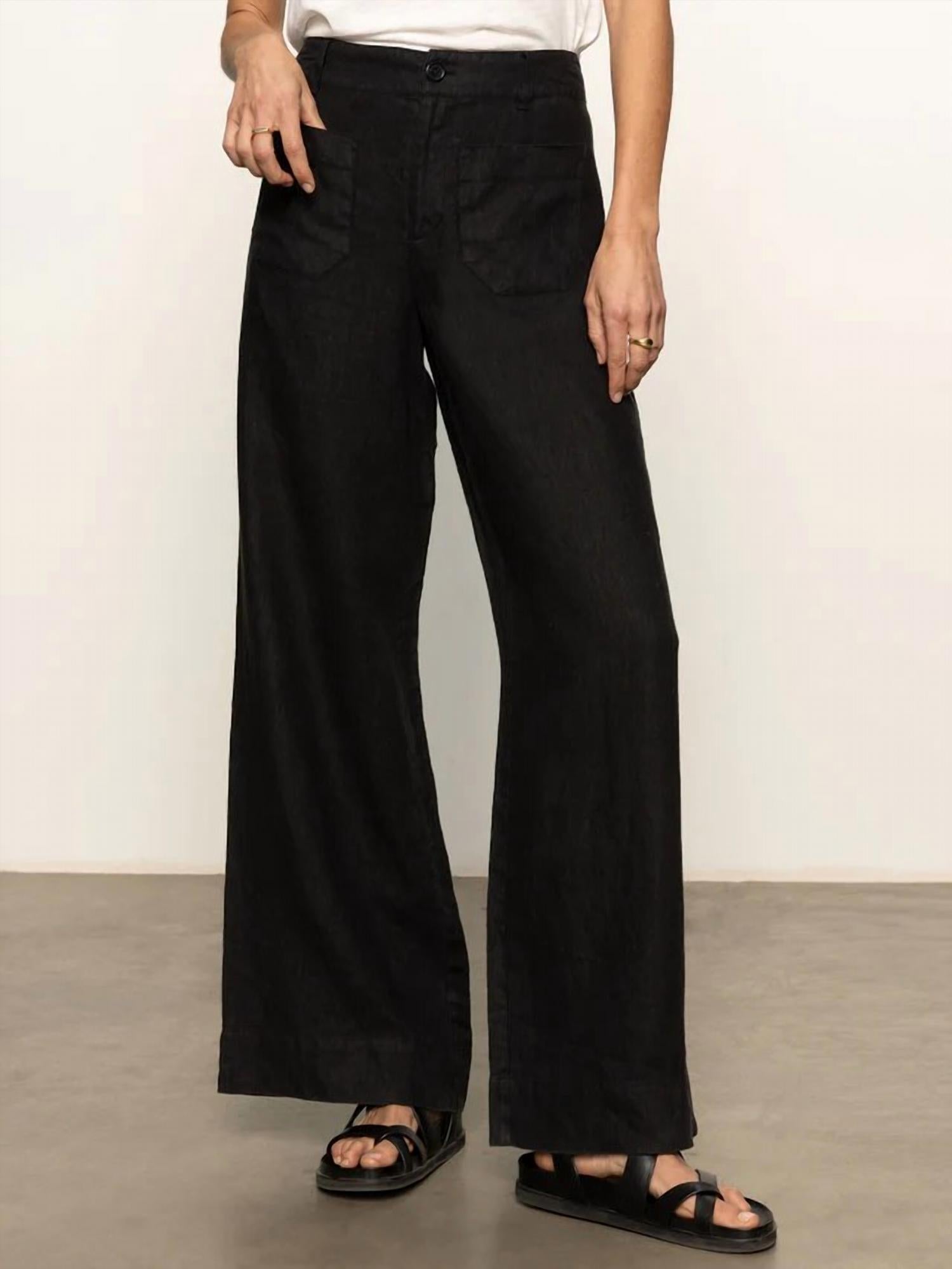 Sanctuary - The Linen Marine Wide Leg Pant