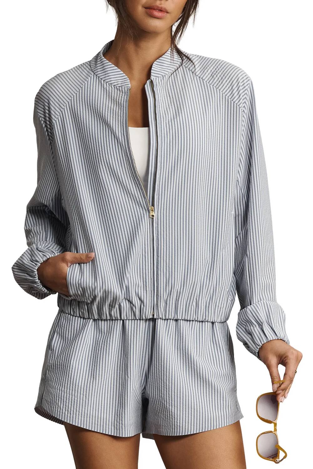 Rhone - Saltair Long Sleeve Stripe Jacket