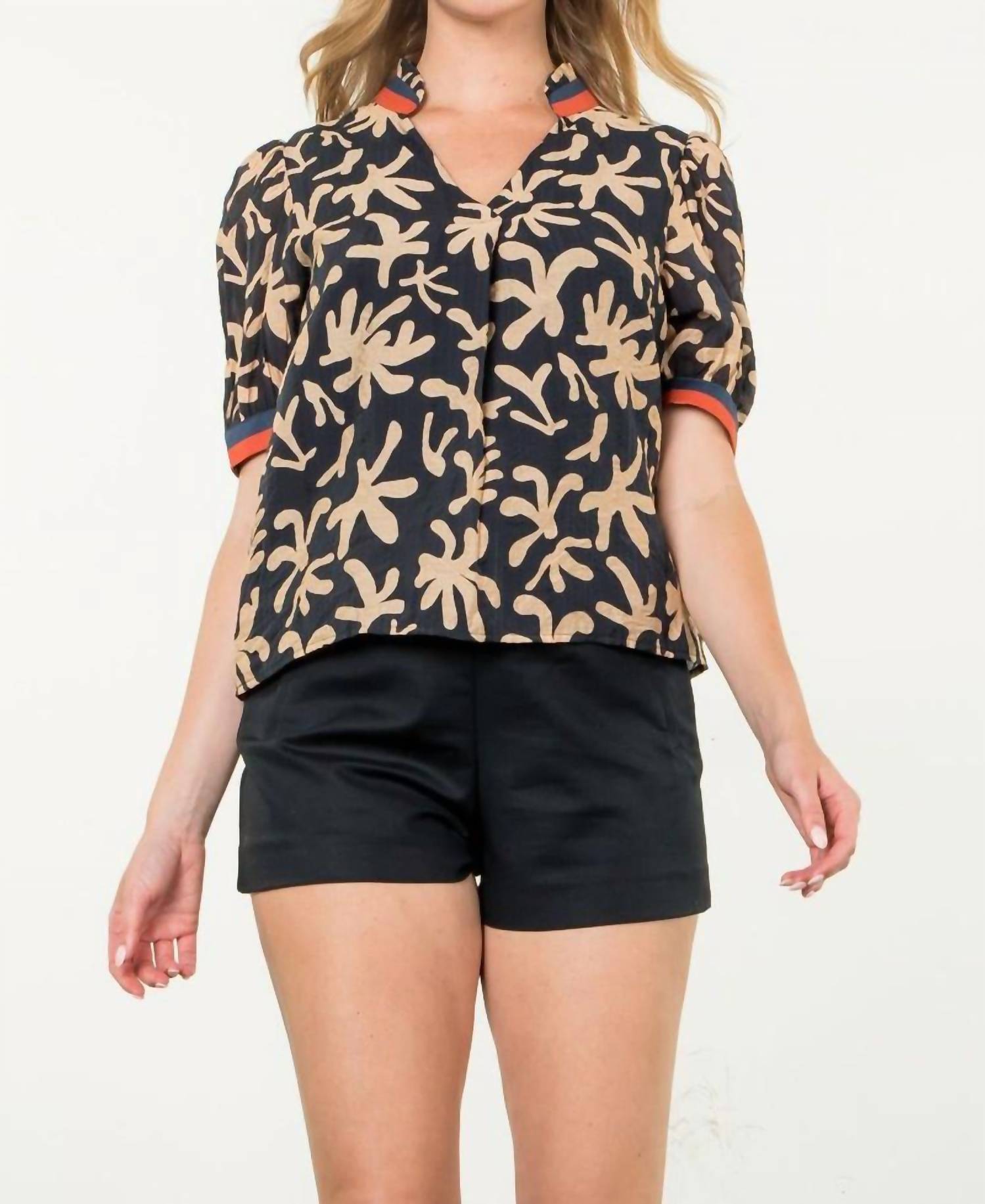 Thml - Short Sleeve Print Top