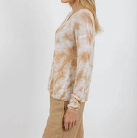 Elliott Lauren - Daydreaming Printed V Neck Sweater