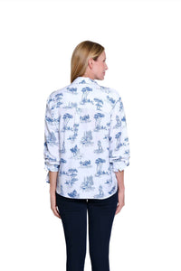 Multiples - Roll Tab Cuff Long Sleeve High-low Shirt Top - Plus