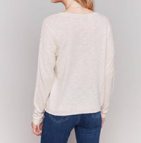 Charlie B - V-neck Cotton Sweater