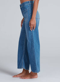Askk Ny - Cropped Wide Leg Sailor Jeans
