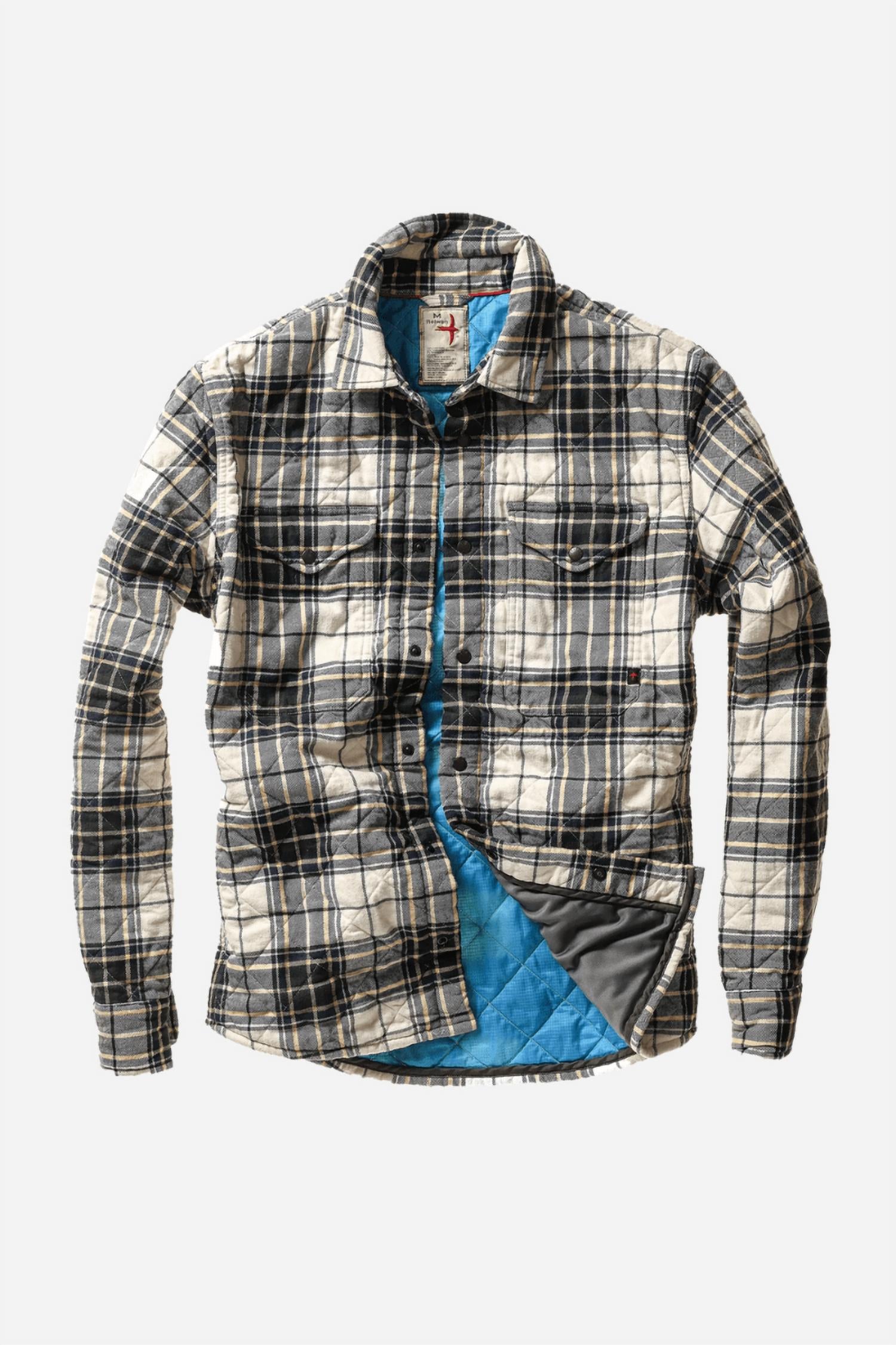 Relwen - Quilted Flannel Shirt Jacket