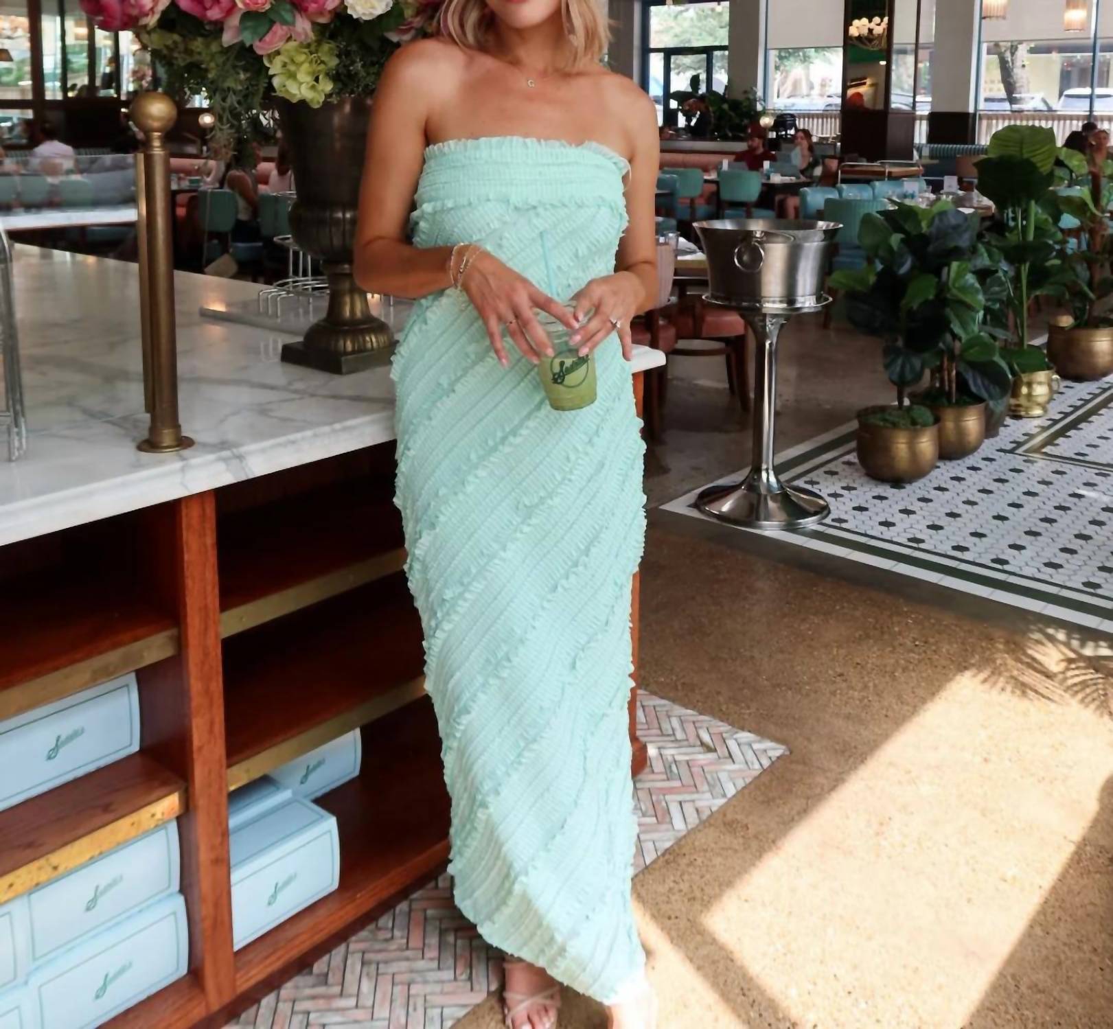 2.7 August Apparel - Ripple Effect Maxi Dress