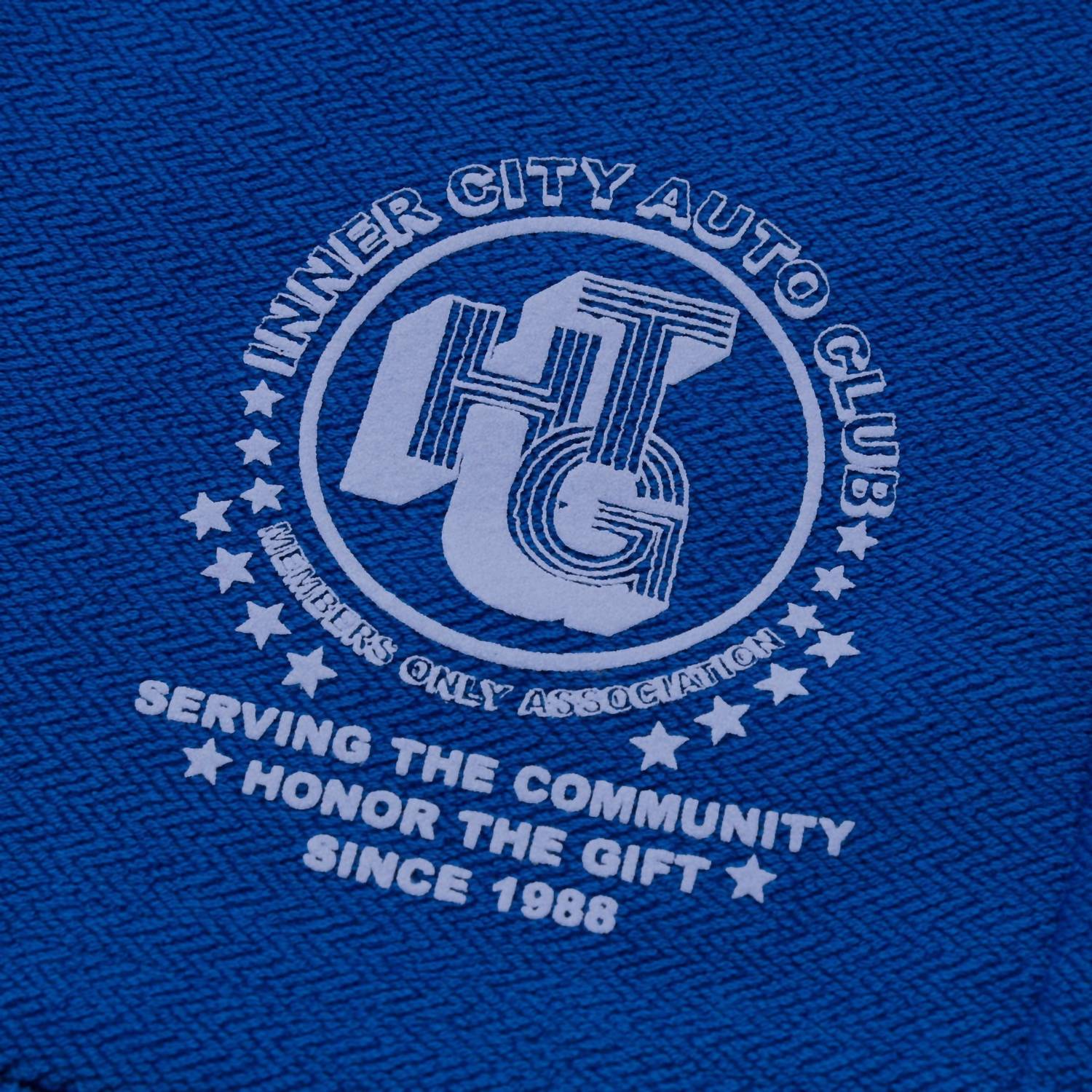 HONOR THE GIFT Men's Race Herringbone Short in blue - men's shorts - view 4
