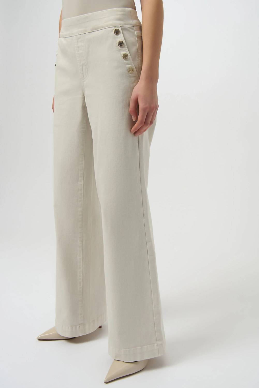 Joseph Ribkoff - Pull On Stretch Wide Leg Jeans
