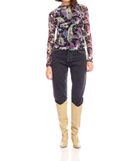 Fifteen Twenty - Khami Shirred Long Sleeve Top