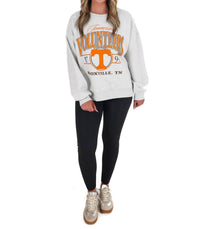 Pressbox - Women's Tennessee Volunteers Crewneck Fleece Sweatshirt