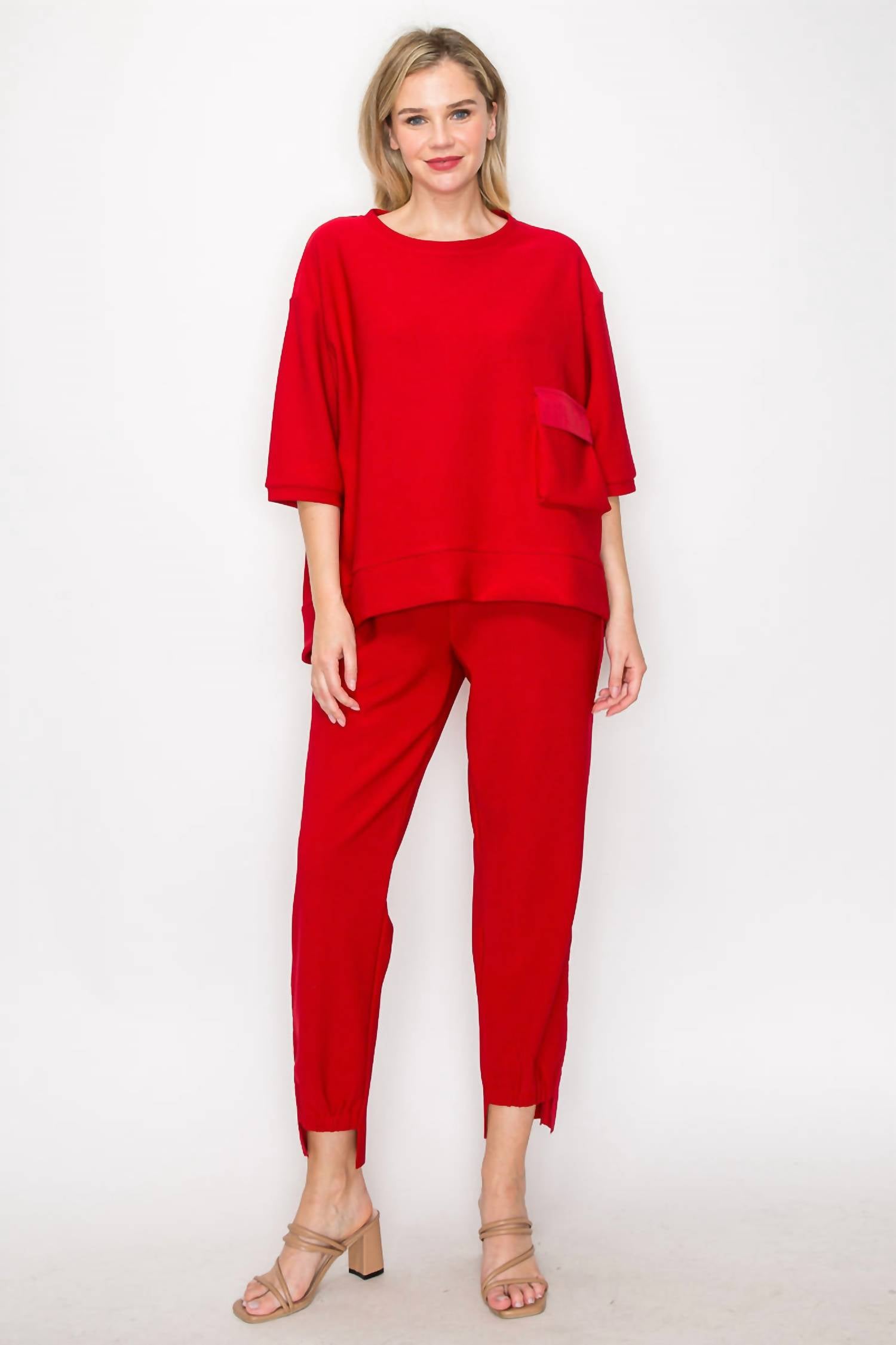 Joh - Karen Knit Crepe Top
