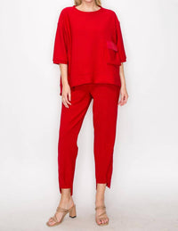 Joh - Karen Knit Crepe Top