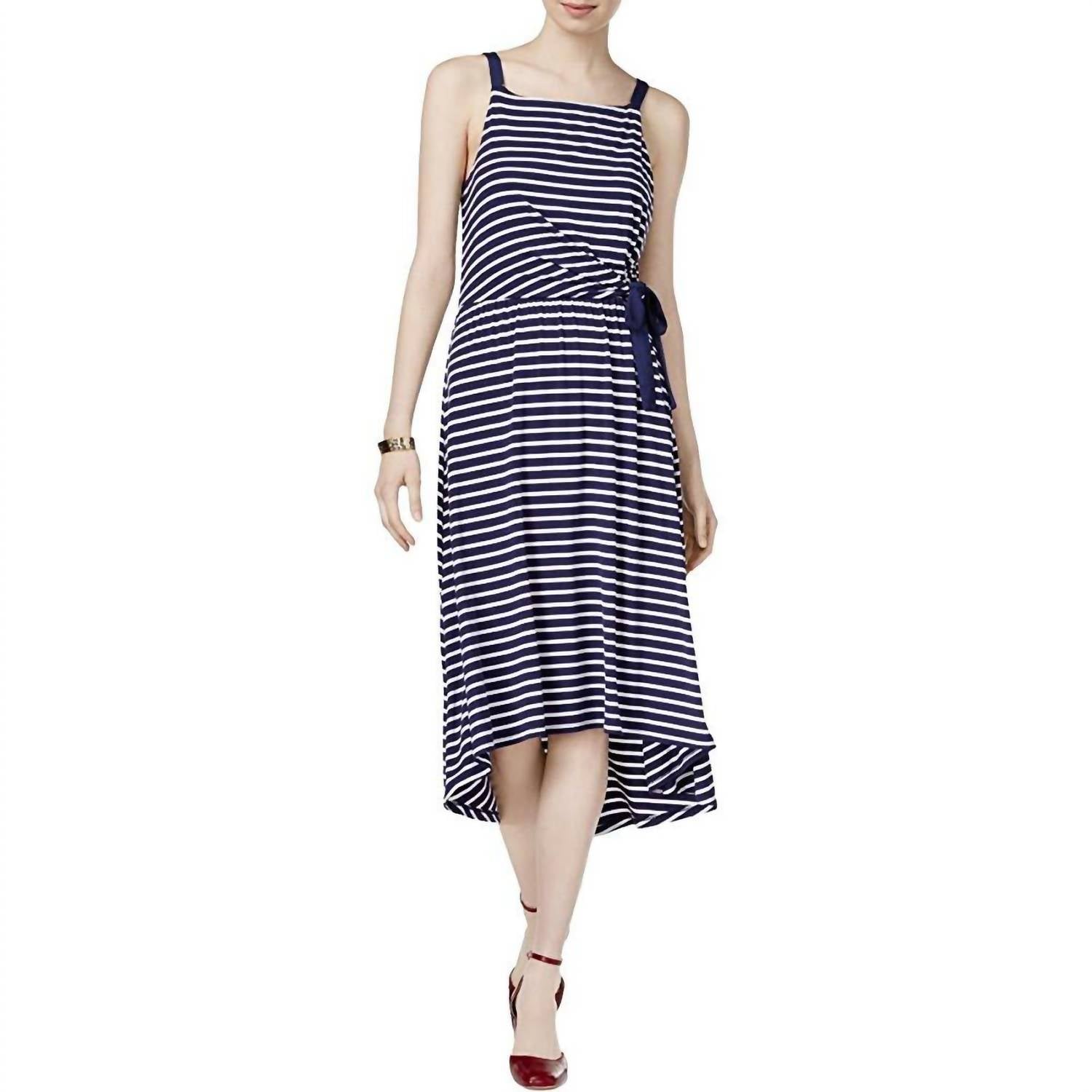 Maison Jules - Women's Striped Sleeveless Casual Dress