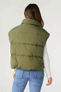 Coco + Carmen - Jana Chunky Down Vest With Cinched Botton