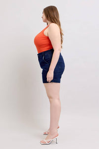 Judy Blue - High Waist Trouser Denim Short