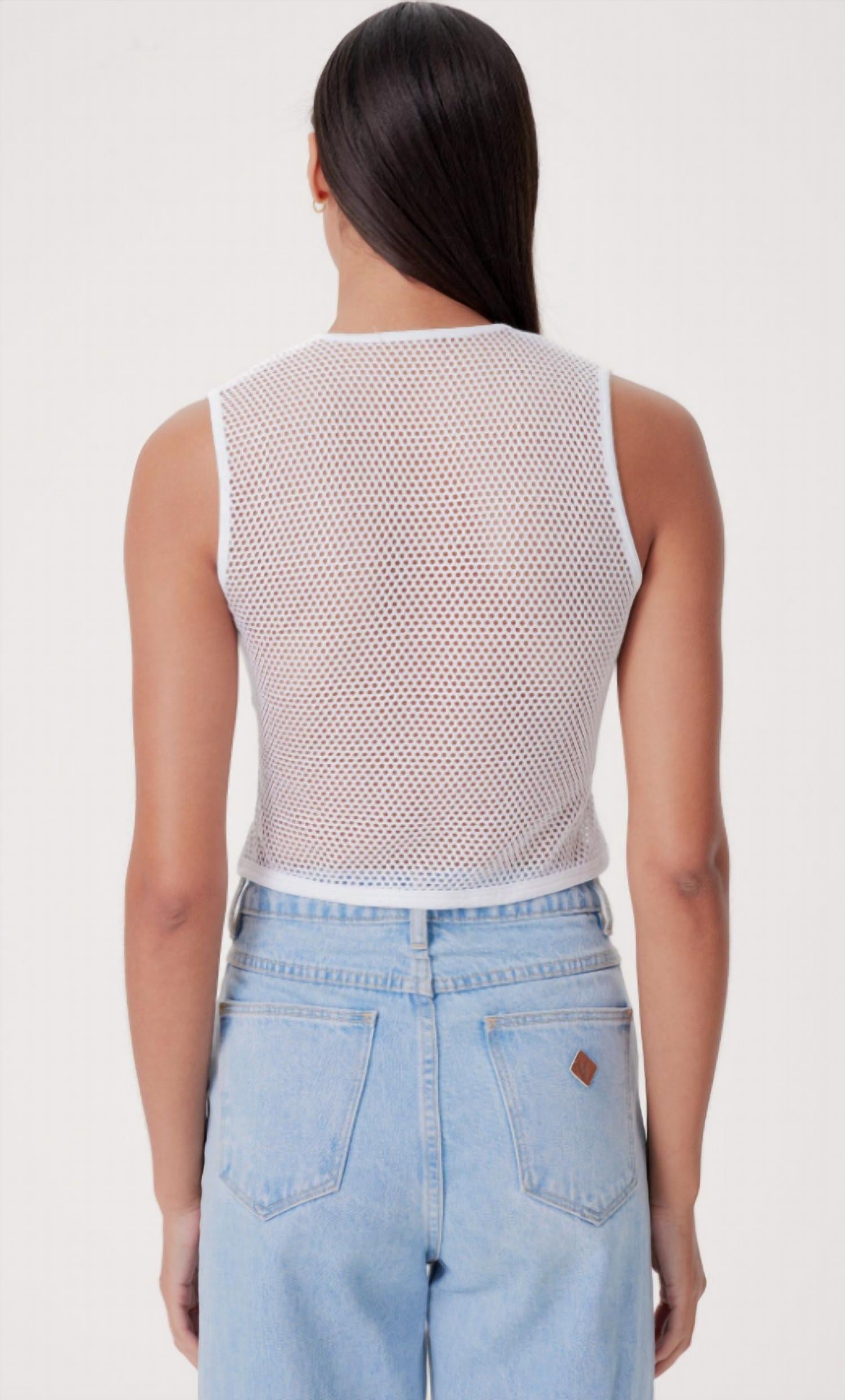 Goldie Tees - Coachella Slub/Fishnet Vest