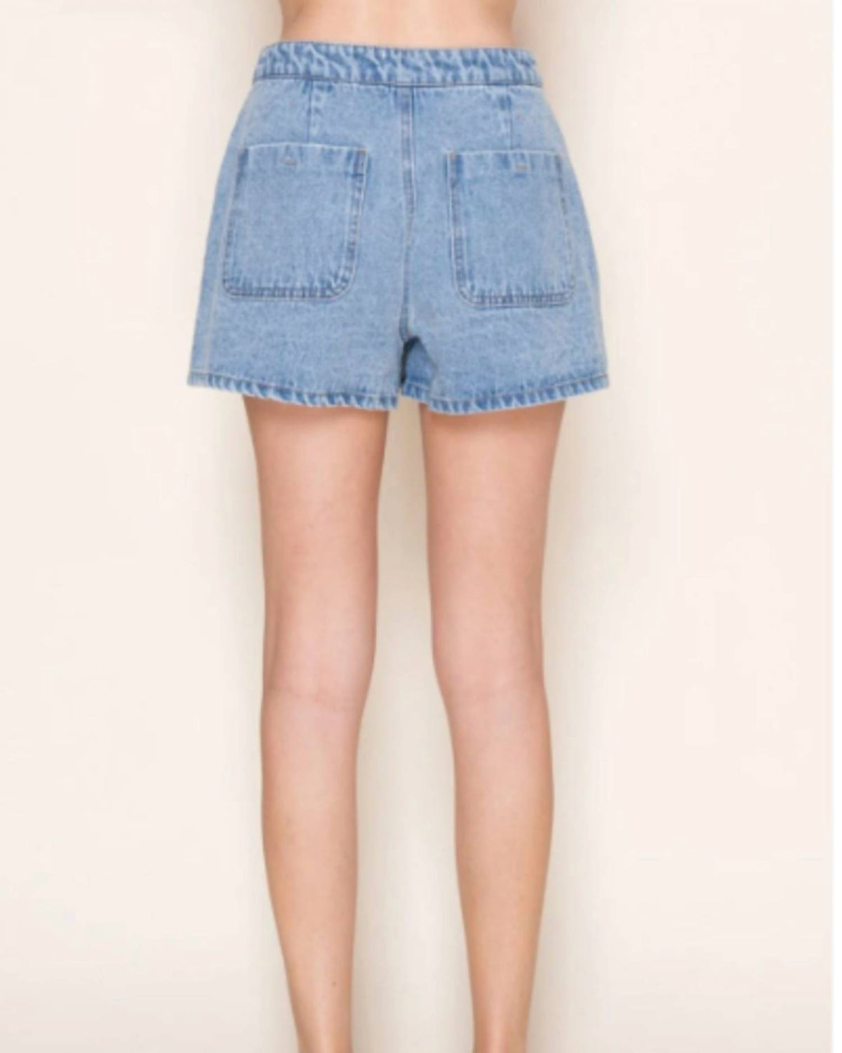 White Birch - 3-button Detail Skort