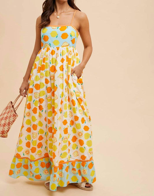 In-Loom - Camila Contract Lemon Maxi Dress