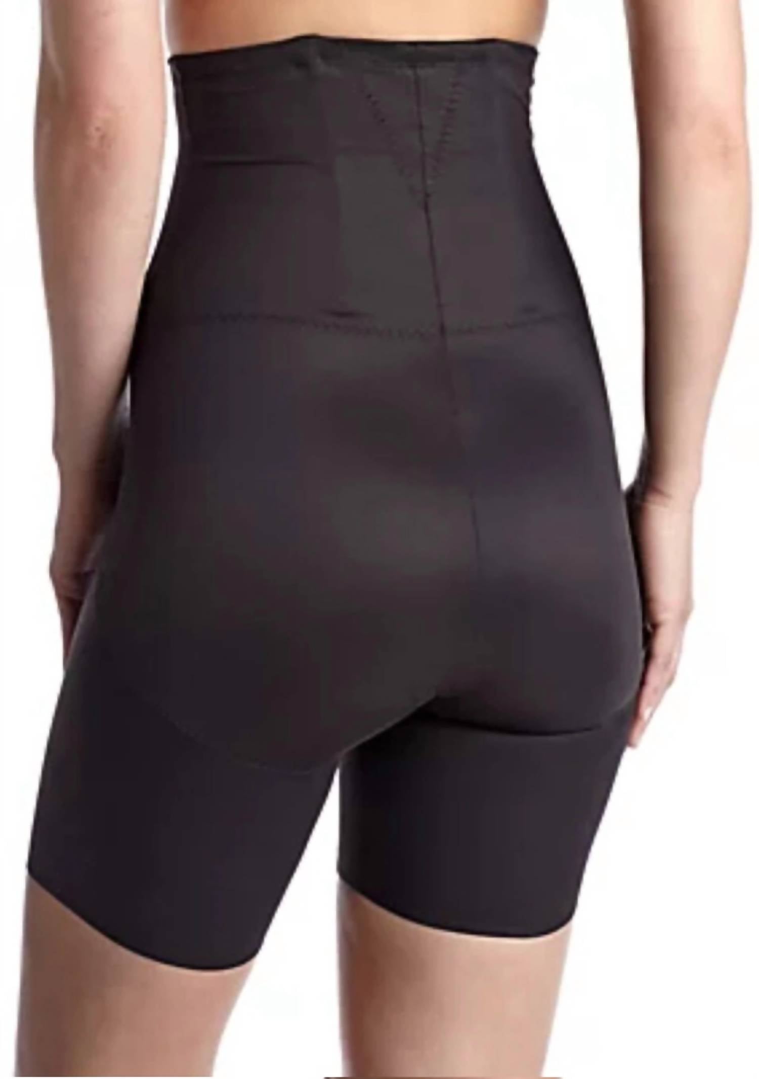 Miraclesuit Shape Away Hi-waist Thigh Slimmer in black - women's shorts - detail view