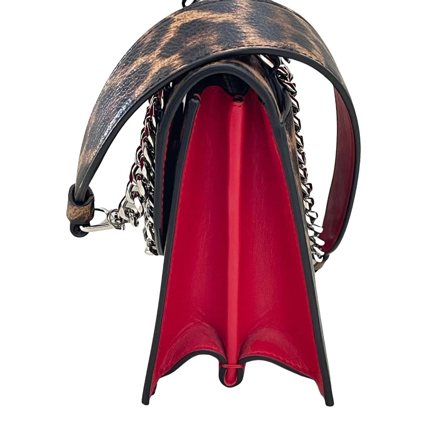 Christian Louboutin - Women's Elisa Calf Empire Leopard Leather Shoulder Crossbody Bag