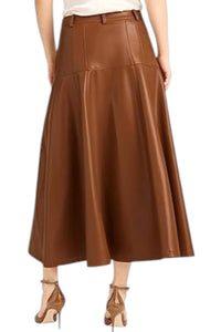 Cinq A Sept - Vegan Leather Veena Midi Skirt