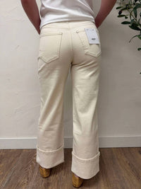 Vervet By Flying Monkey - High Rise Cuffed Wide Leg Denim Pants