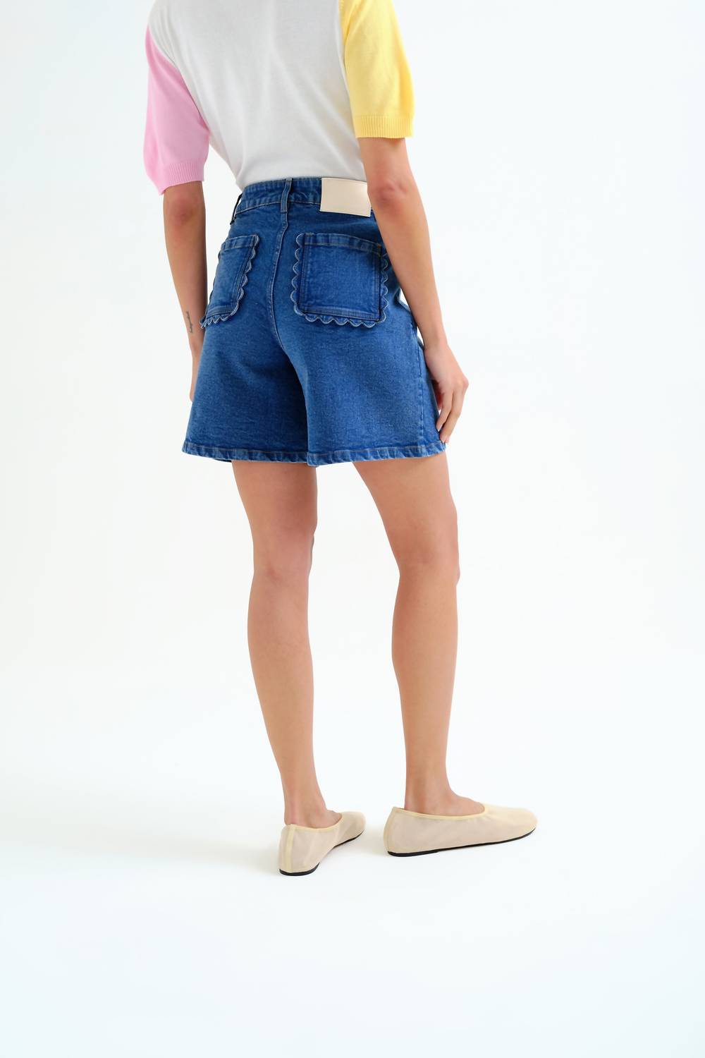Compania Fantastica - Long Denim Shorts