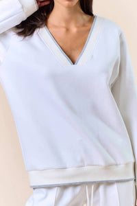 Lalavon - Colette V-neck Sweater