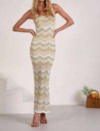 Elan - Women's Scalloped Detailed Maxi Dress