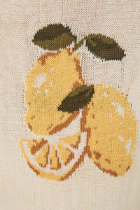 Sunday Edition - Lemon Graphic Sweater