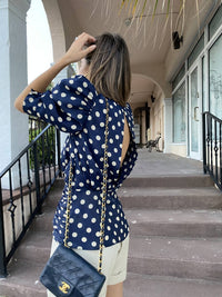 Ronny Kobo - Liliana Polka Dot Top