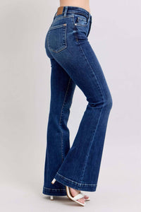 Judy Blue Urban Chic High Waist Flare Trousers in blue - women's jeans - view 4