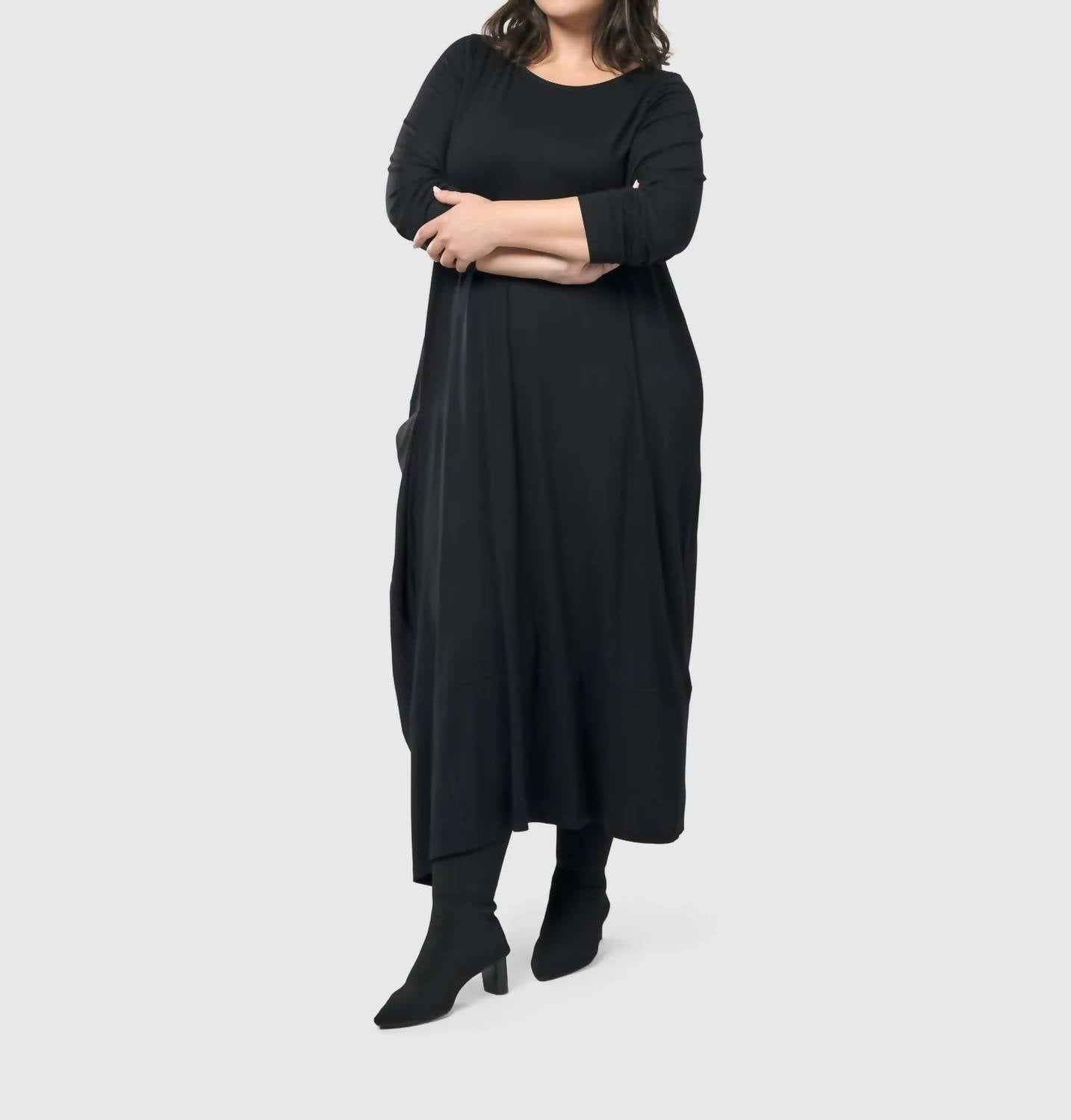 ALEMBIKA Midnight Maxi Dress in black - women's dress - view 8