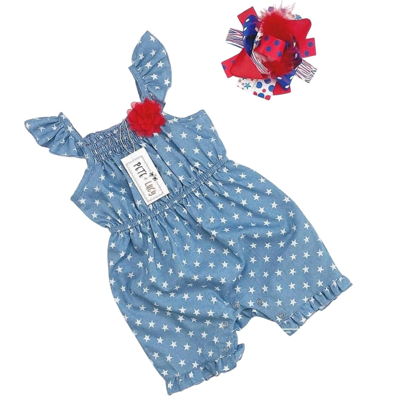 Pete + Lucy - Infant July 4th Romper