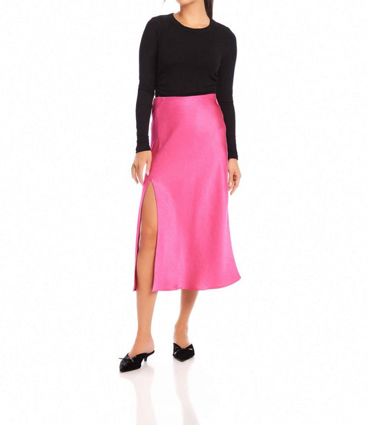 Fifteen Twenty - Brielle Side Slit Midi Skirt